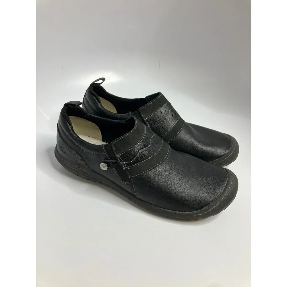 JBU Fern Slip On Loafers Womens 11M Black Excellent Memory Foam Comfort Shoes